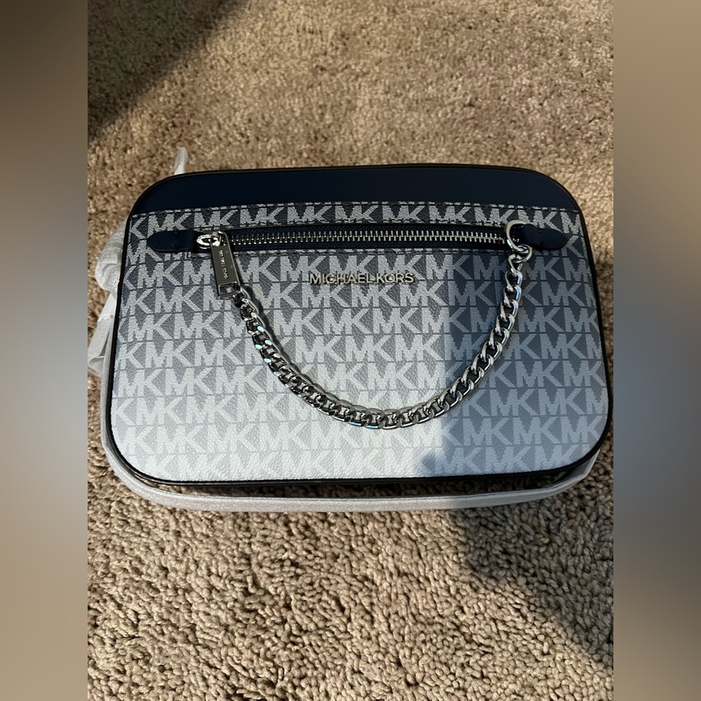 MICHAEL KORS OUTLETJet Set Large Ombré Signature Logo Crossbody Body - Picture 7 of 9